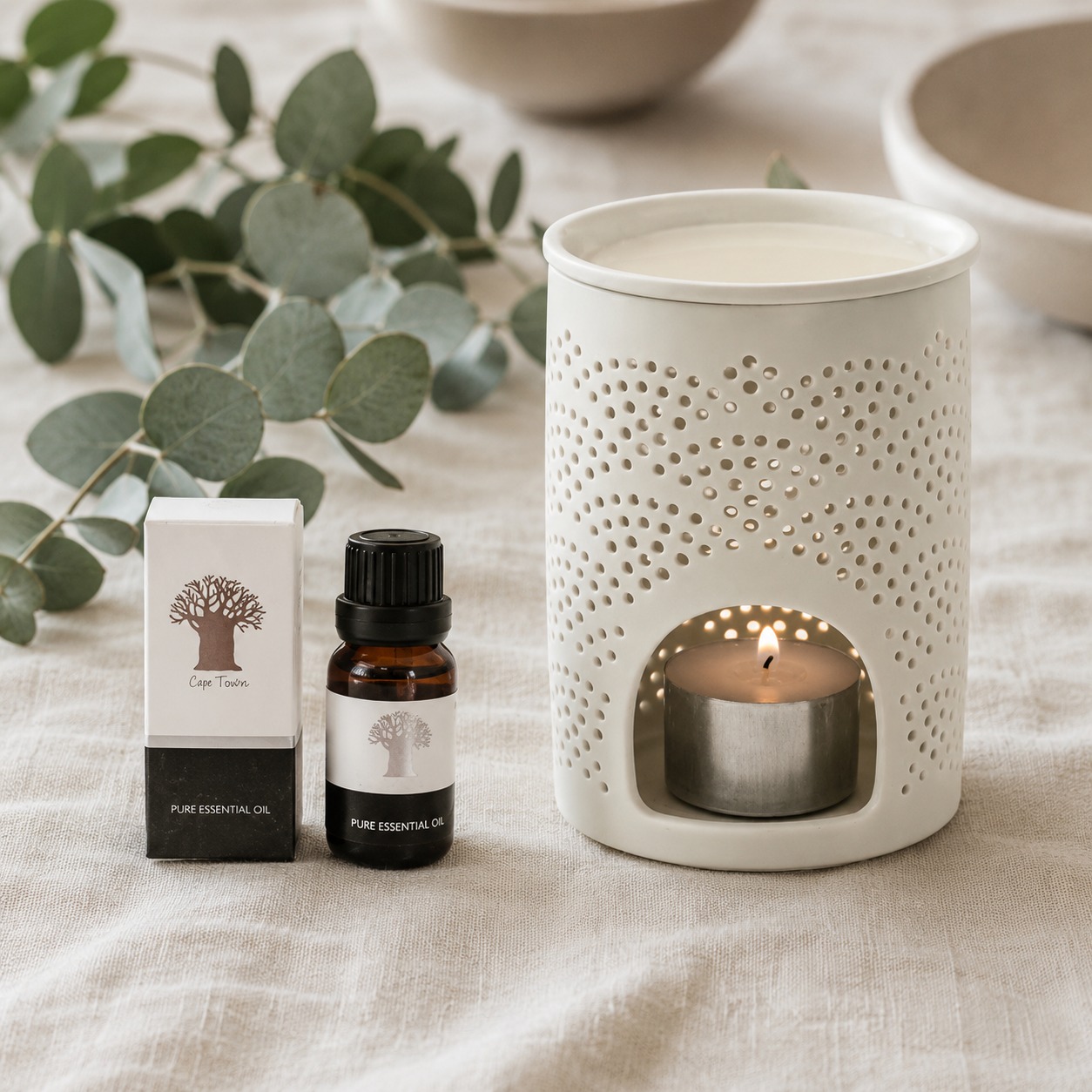 Fragrance Oil Diffuser Set – Burner + 1 Essential Oil