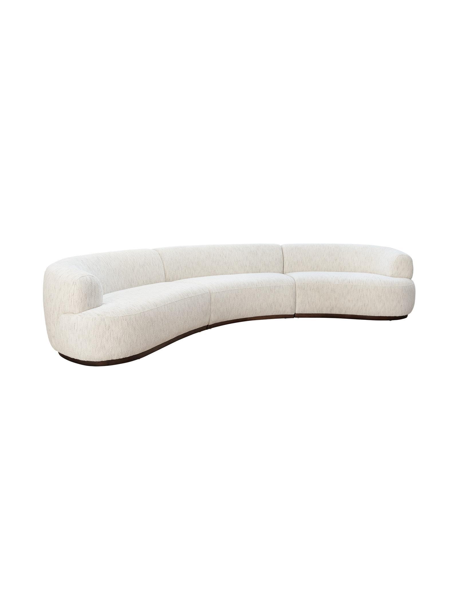 Clara 5-Seater Sofa – Curved Modern Design
