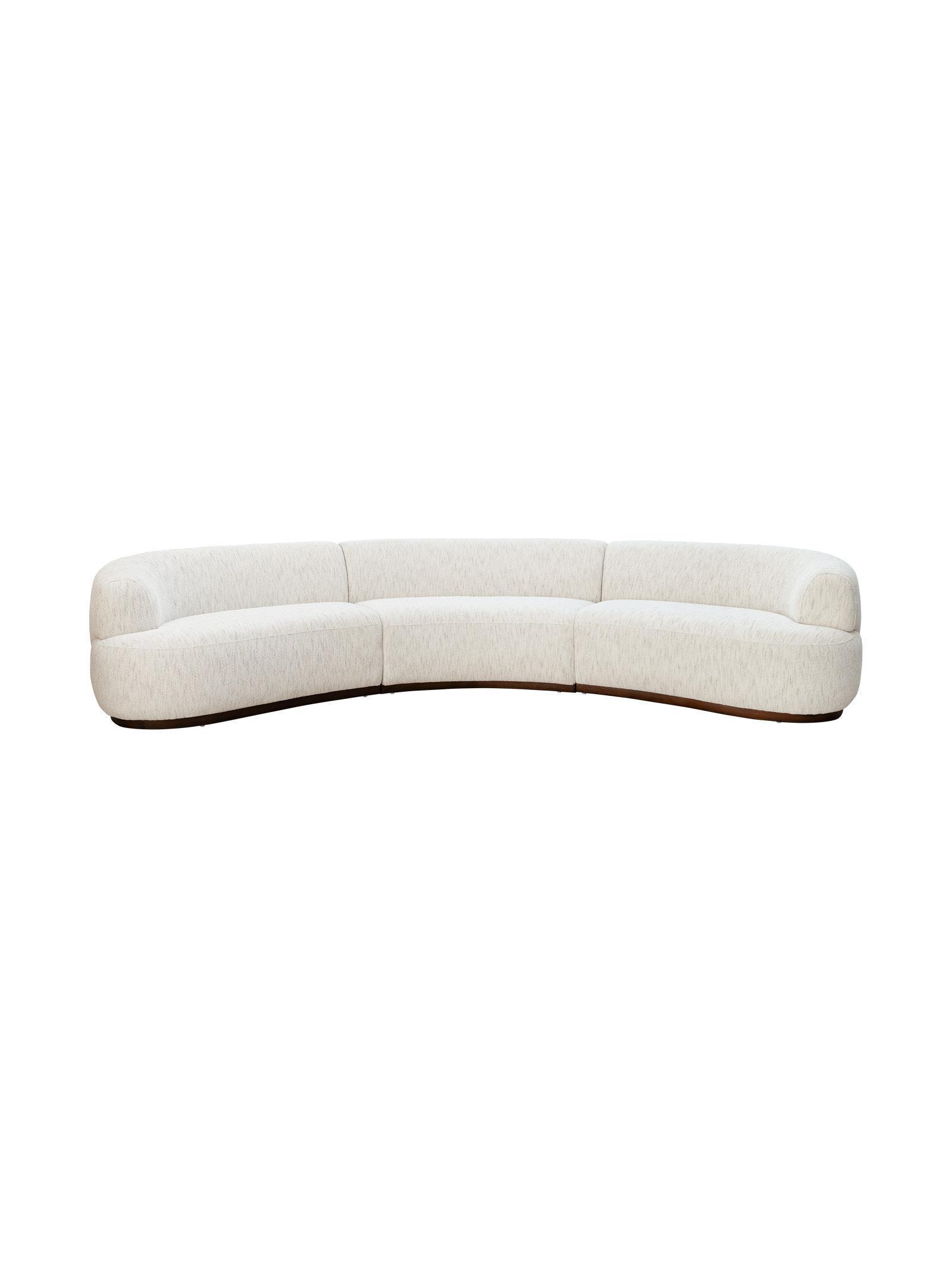 Clara 5-Seater Sofa – Curved Modern Design
