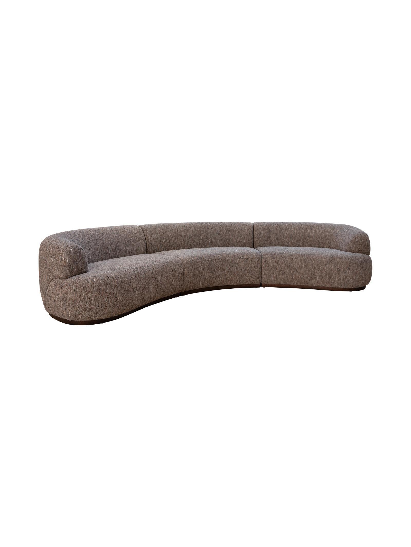 Clara 5-Seater Sofa – Curved Modern Design