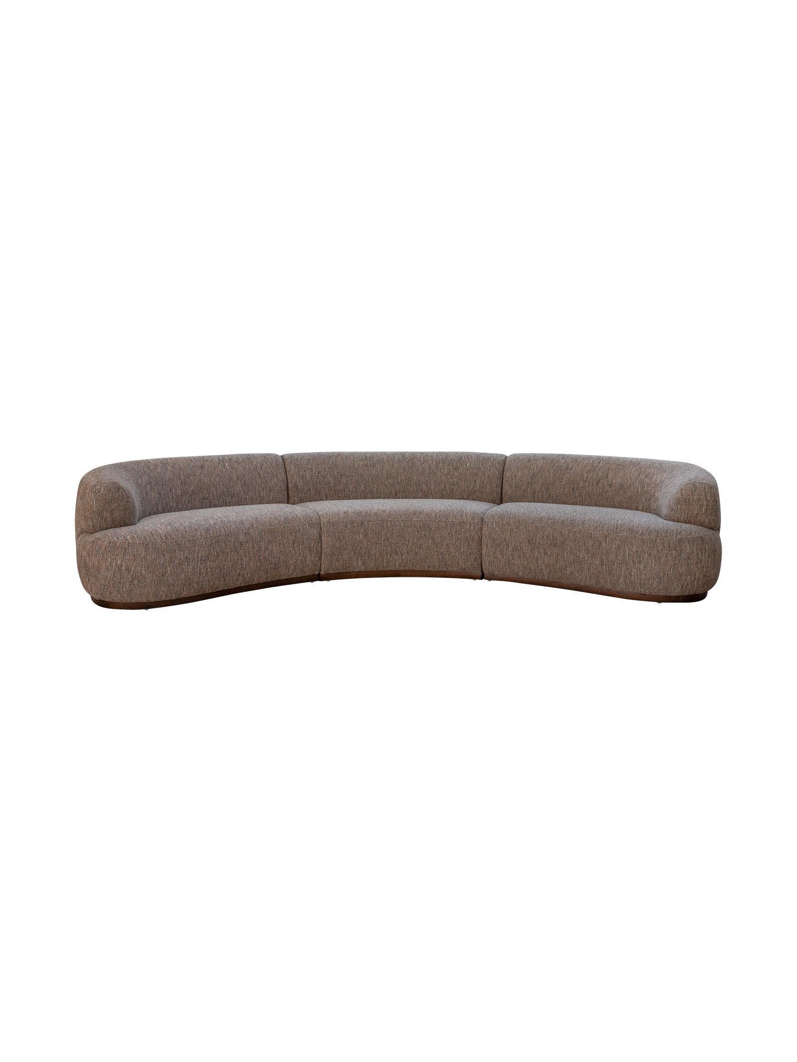 Clara 5-Seater Sofa – Curved Modern Design