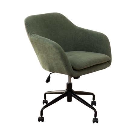 Miranda Office Chair – Modern Adjustable Swivel Chair in Meteor Fabric