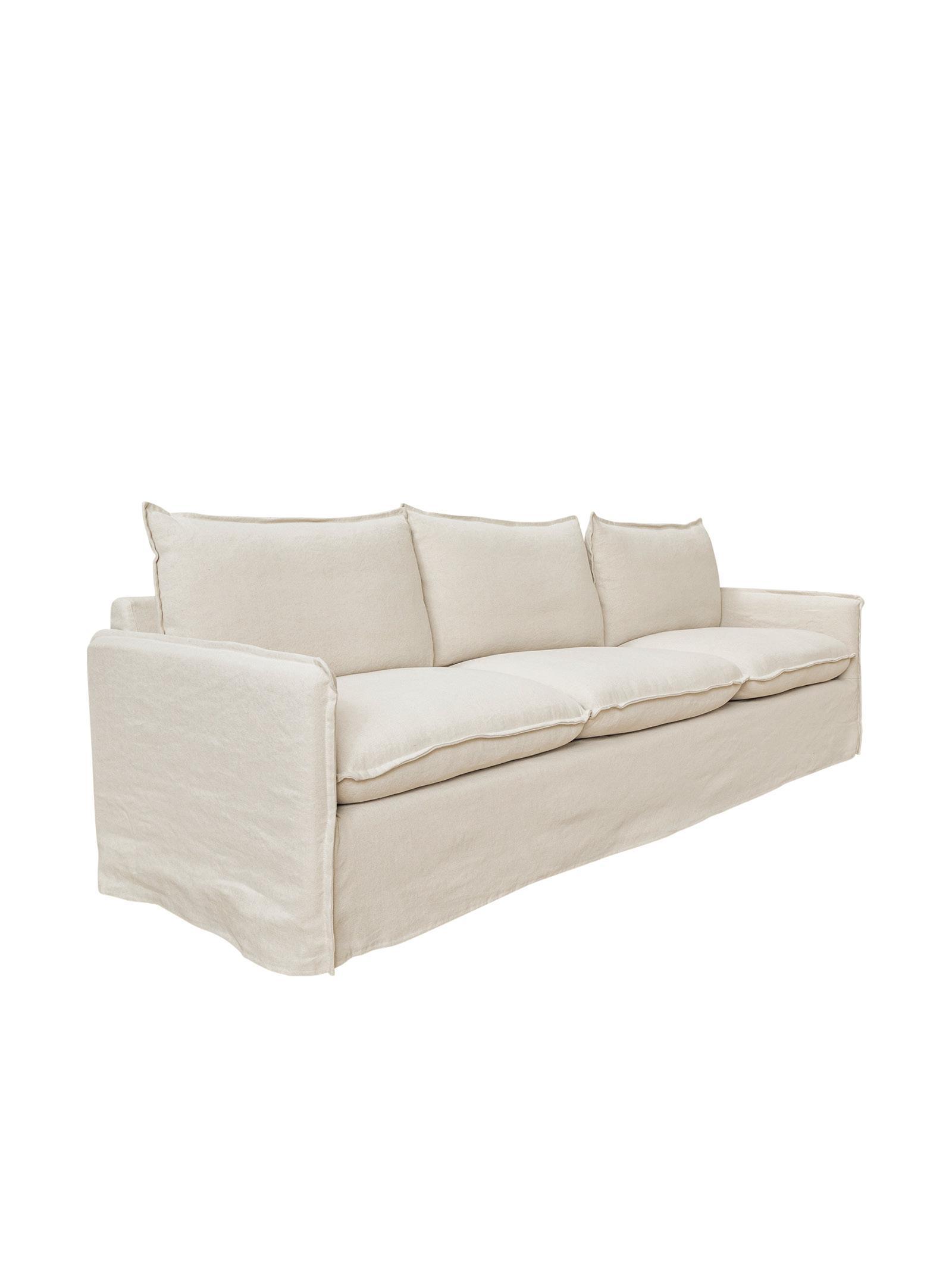 Paulo 4-Seater Sofa | Natural Linen Blend