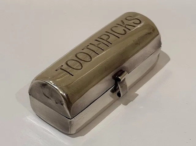 Kings Toothpick Holder – Brass or Pewter