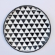 Medium Black & White Plate 47cm – Wall Décor