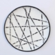 Small Black & White Tin Plate 43cm – Wall Décor
