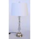 Tall Crystal Lamp with Harp Shade 80x38cm