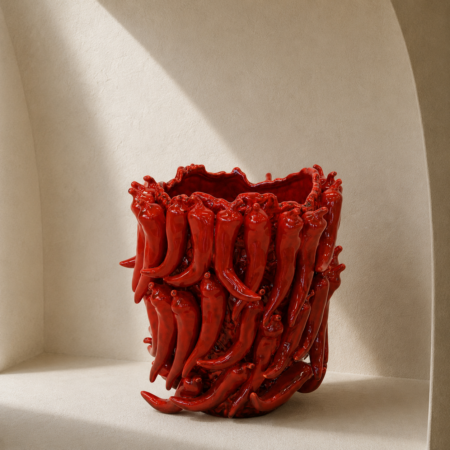 Large Red Ceramic Chilli Vase 32cm (H)