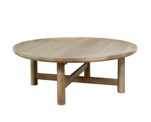 Sandpiper Vintage Round Wood Coffee Table